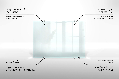 Glass worktop for the kitchen transparent