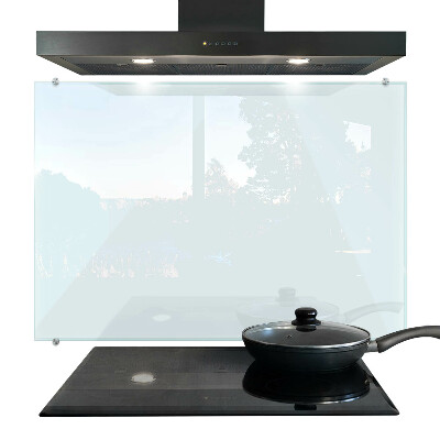 Glass worktop for the kitchen transparent