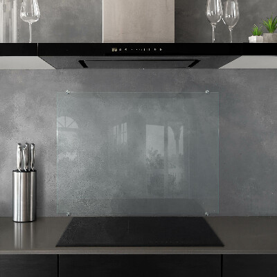 Glass cooker splashback transparent tempered glass