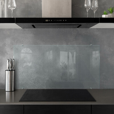 Glass cooker splashback transparent tempered glass