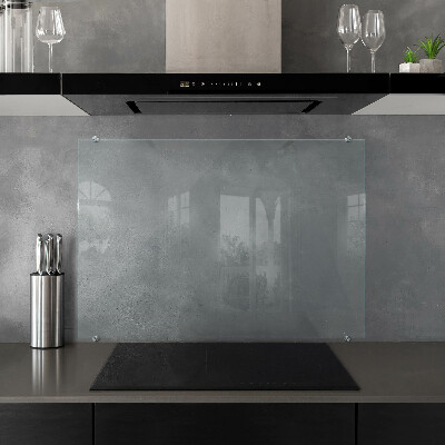 Glass cooker splashback transparent tempered glass