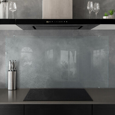 Glass worktop for the kitchen transparent