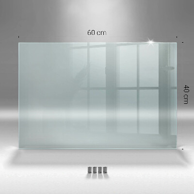 Glass cooker splashback transparent tempered glass