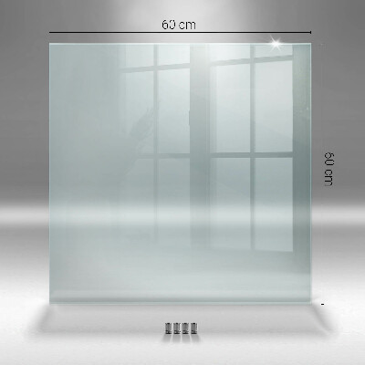 Glass cooker splashback transparent tempered glass