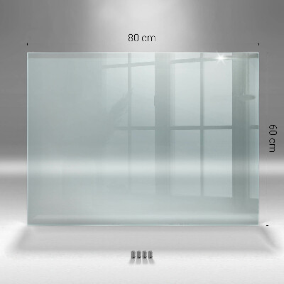 Glass worktop for the kitchen transparent