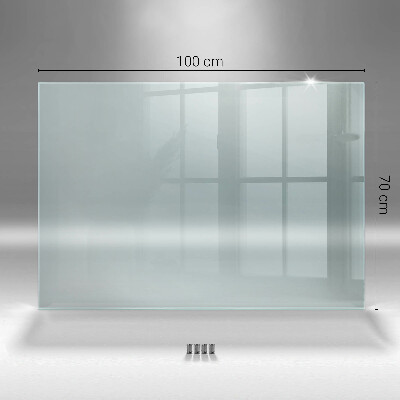 Glass worktop for the kitchen transparent