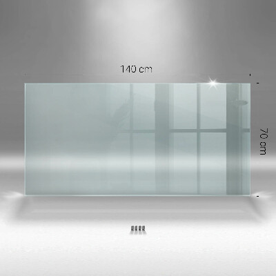 Glass worktop for the kitchen transparent