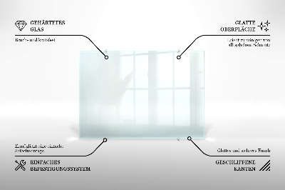 Glass worktop for the kitchen transparent