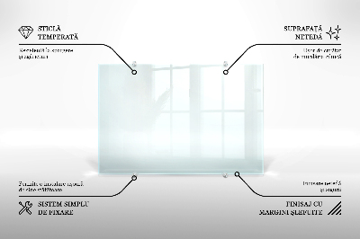 Glass cooker splashback transparent tempered glass