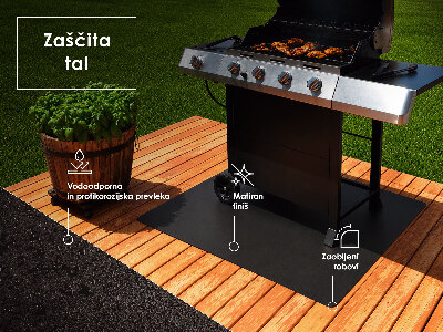 Barbecue floor protector 39x39 inches (100x100 cm)