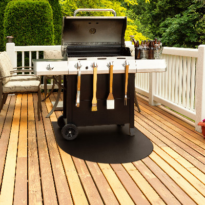 BBQ ground protector Semi-oval 31x27 in (80x70 cm)
