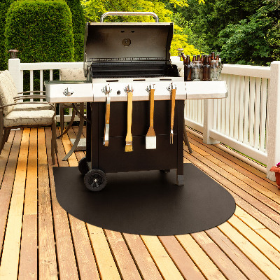 Metal sheet for grill Semi-oval shaped 39x39 in (100x100 cm)