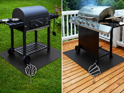 Semi-oval metal grill sheet 39x39 in (100x100 cm)