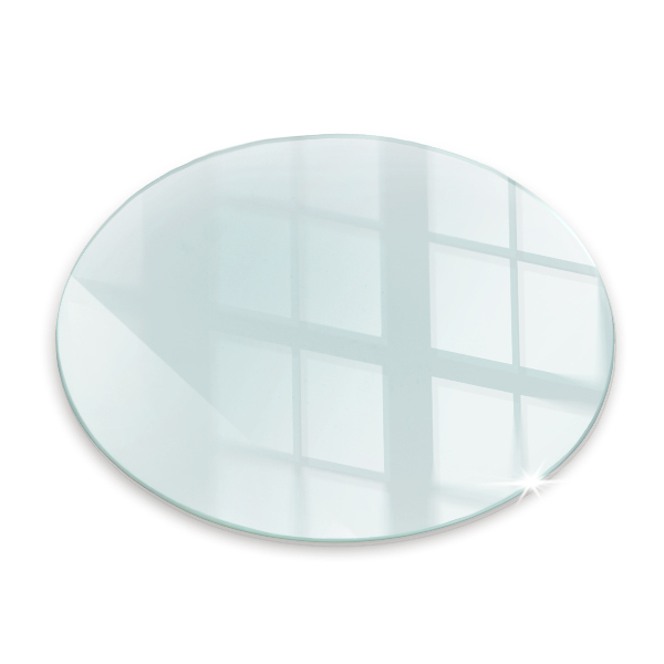 Glass hearth for log burner transparent