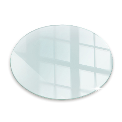 Glass hearth for log burner transparent