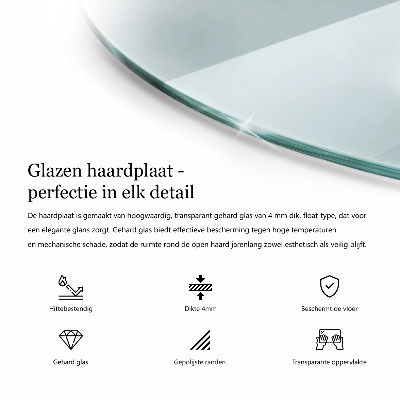 Glass hearth for log burner transparent