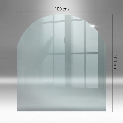 Glass hearth for wood stove transparent