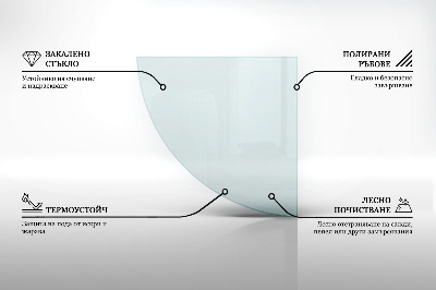 Glass hearth transparentna