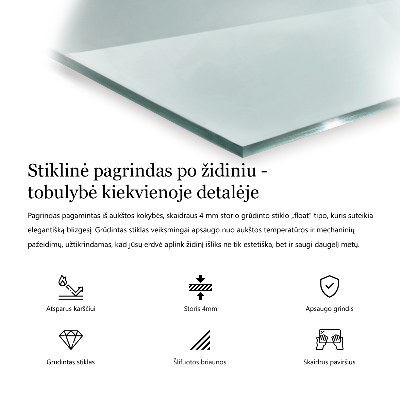 Hexagonal glass hearth transparent