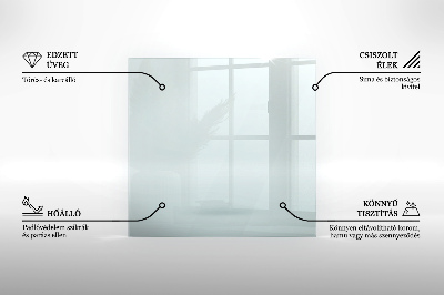 Hexagonal glass hearth transparent