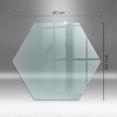 Hexagonal glass hearth transparent
