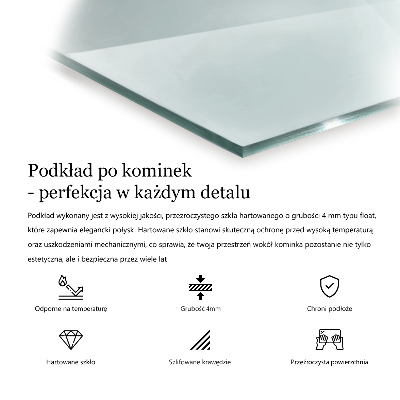 Hexagonal glass hearth transparent