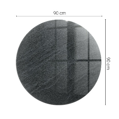 Glass hearth for stove round Natural stone texture