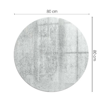 Glass hearth for stove round Raw concrete texture
