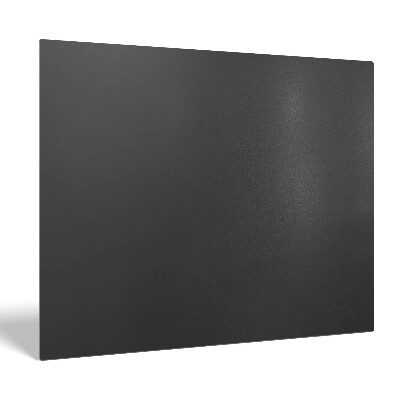 Hearth plate made of rectangular black steel sheet