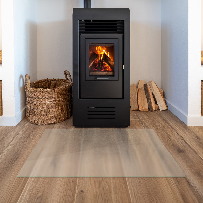 Frosted glass rectangular hearth plate