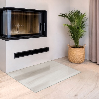 Rectangular glass hearth plate Frosted glass