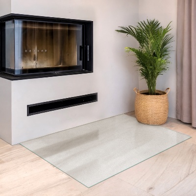 Rectangular glass hearth plate Frosted glass
