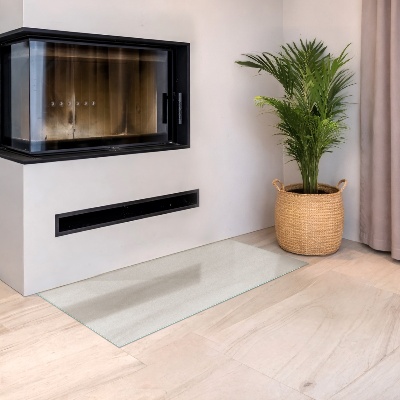 Rectangular glass hearth plate Frosted glass