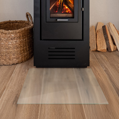 Rectangular glass hearth plate Frosted glass