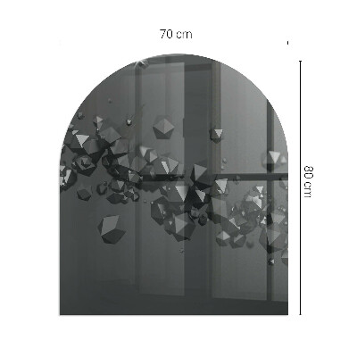 Glass hearth for log burner Abstract cloud of solids