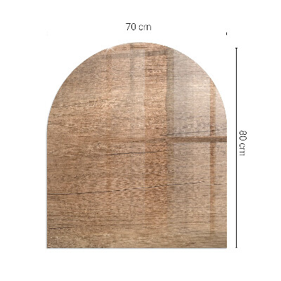 Glass hearths for wood burners Natural wood pattern