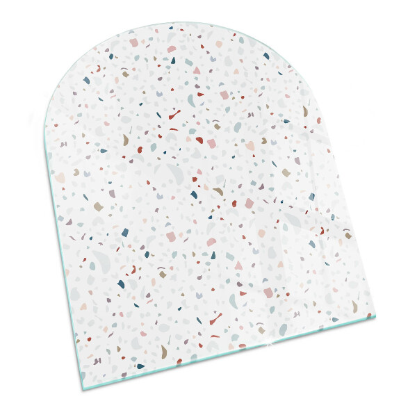 Glass hearths for wood burners Pattern with small shapes
