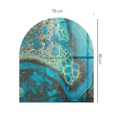 Glass hearth for log burner Abstract organic pattern