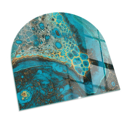 Glass hearth for log burner Abstract organic pattern
