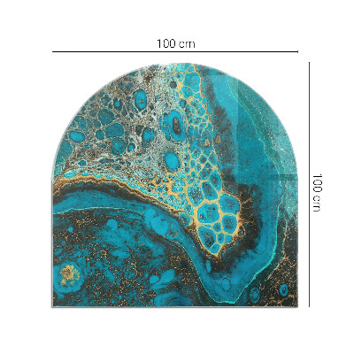 Glass hearth for log burner Abstract organic pattern