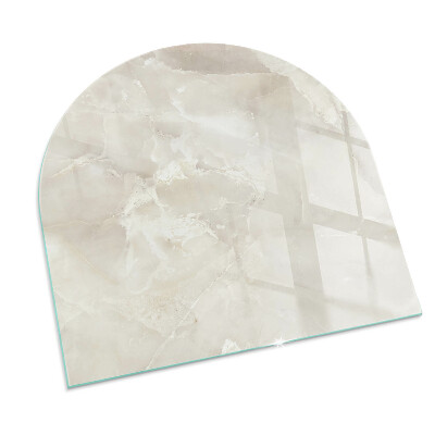 Glass hearths for wood burners Natural marble pattern