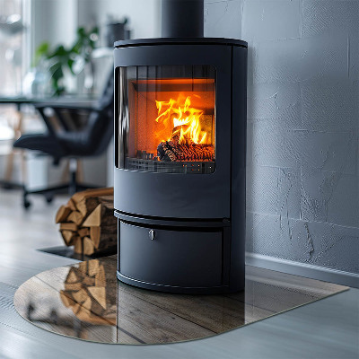 Glass hearths for wood burners Texture of wooden boards