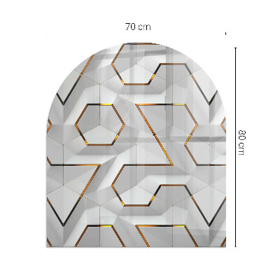 Glass hearths for wood burners Geometric 3D pattern