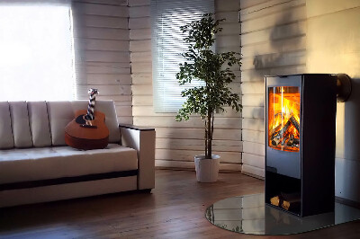 Glass hearths for wood burners Color Gray-brown