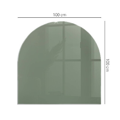 Glass hearth for log burner Color Olive