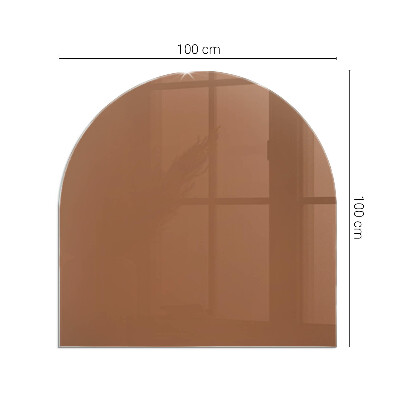 Glass hearth for log burner Color Brown
