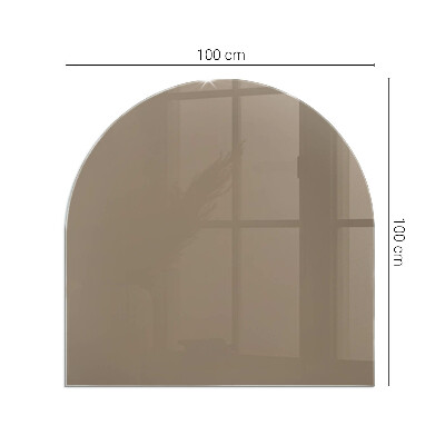 Glass hearths for wood burners Color Brown