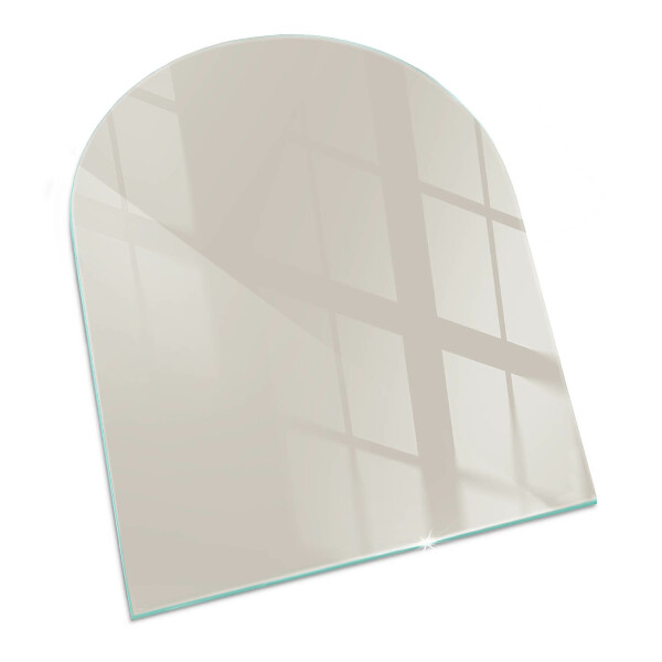 Glass hearths for wood burners Color Light cream
