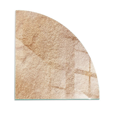 Glass hearth for wood stove Natural stone texture