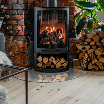 Glass hearth Marble structure pattern